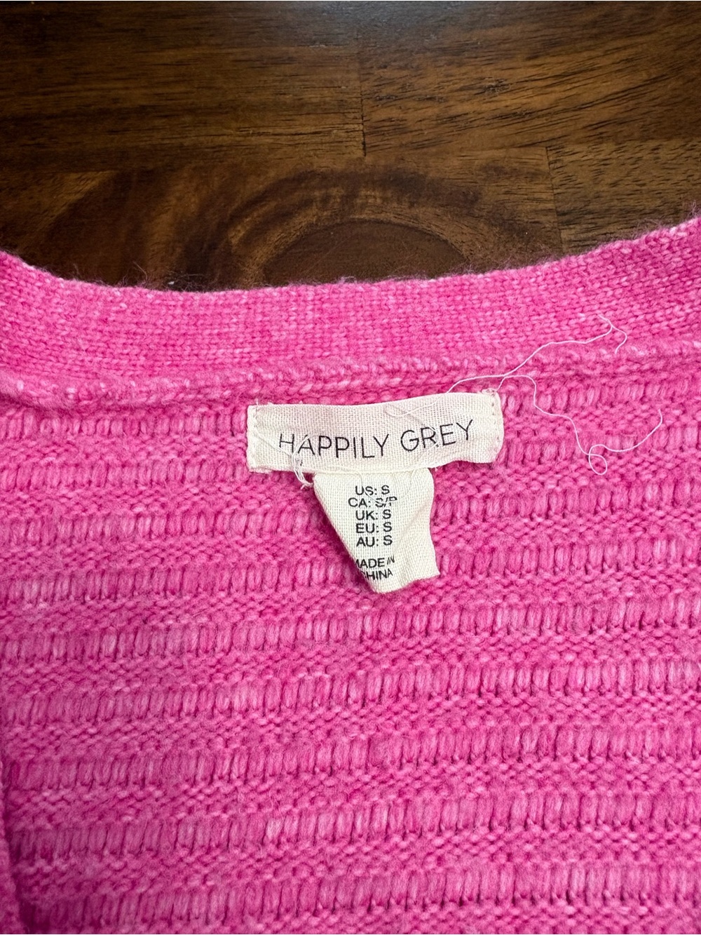 Pink Ribbed Cardigan - Picture 2 of 3